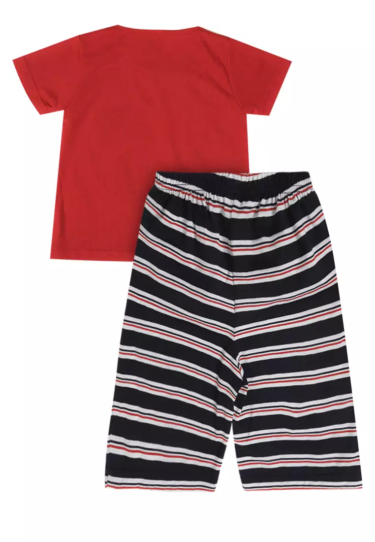 Pyjama Pijama Baju Tidur Kids Children Anak Cewek Short Sleeve Short Pants Sleepwear