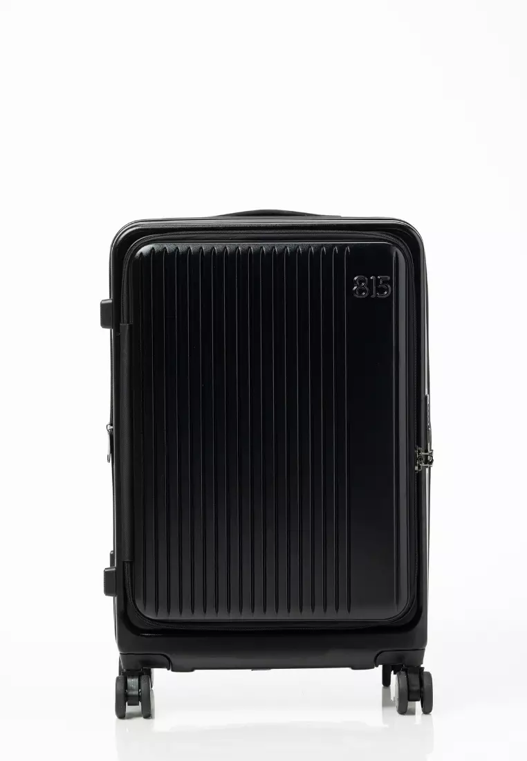 Alpha 4pcs Set 16,20, 24, 28"  Hard Case Luggage in Black