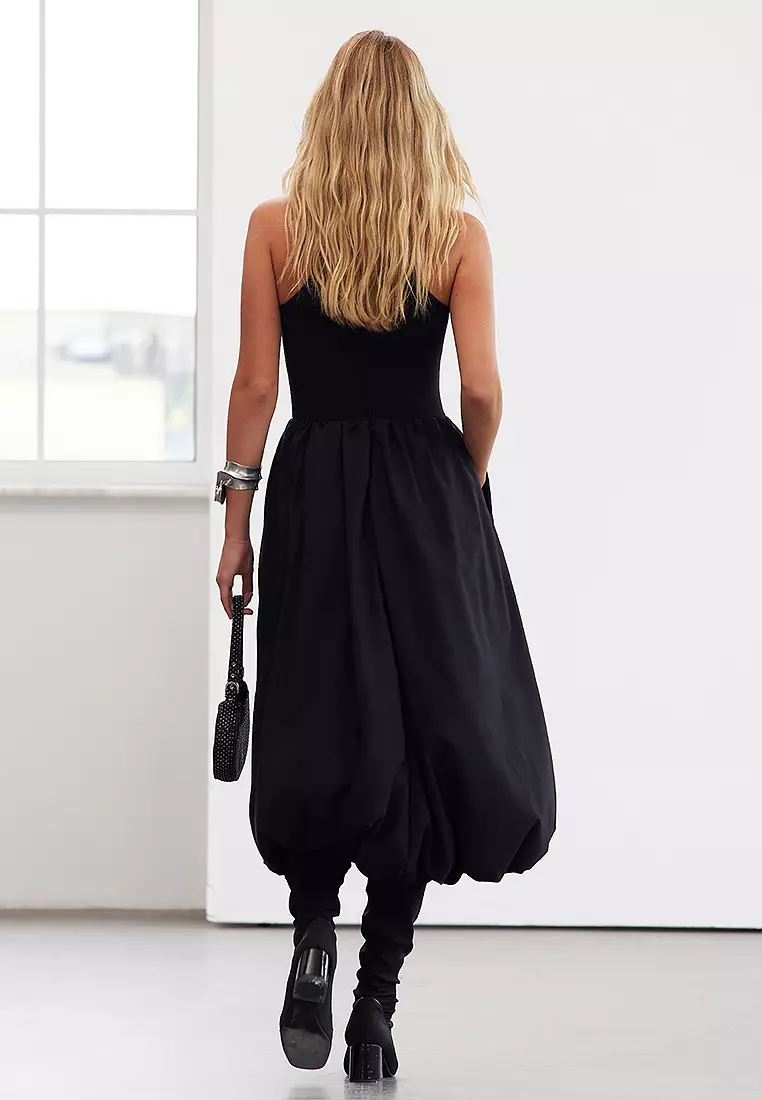 針織連身衣燈籠裙