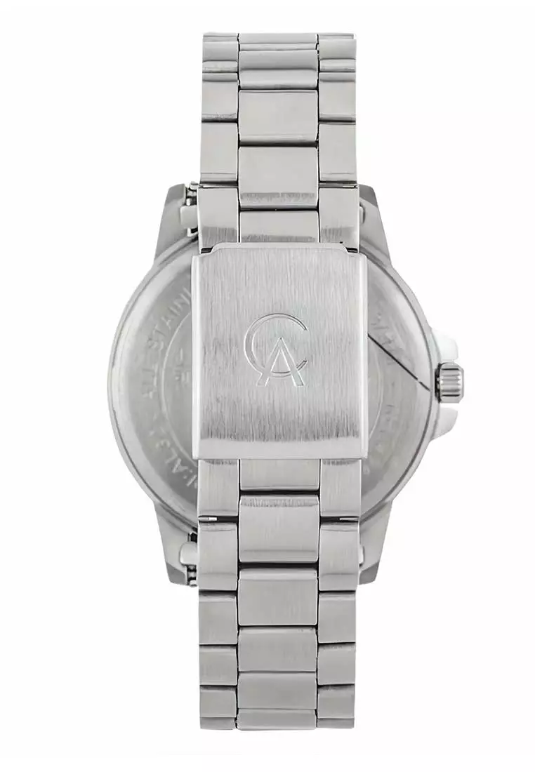 Alexandre Christie Jam Tangan Pria - Silver White - Stainless Steel - 1008 MDBSSSL
