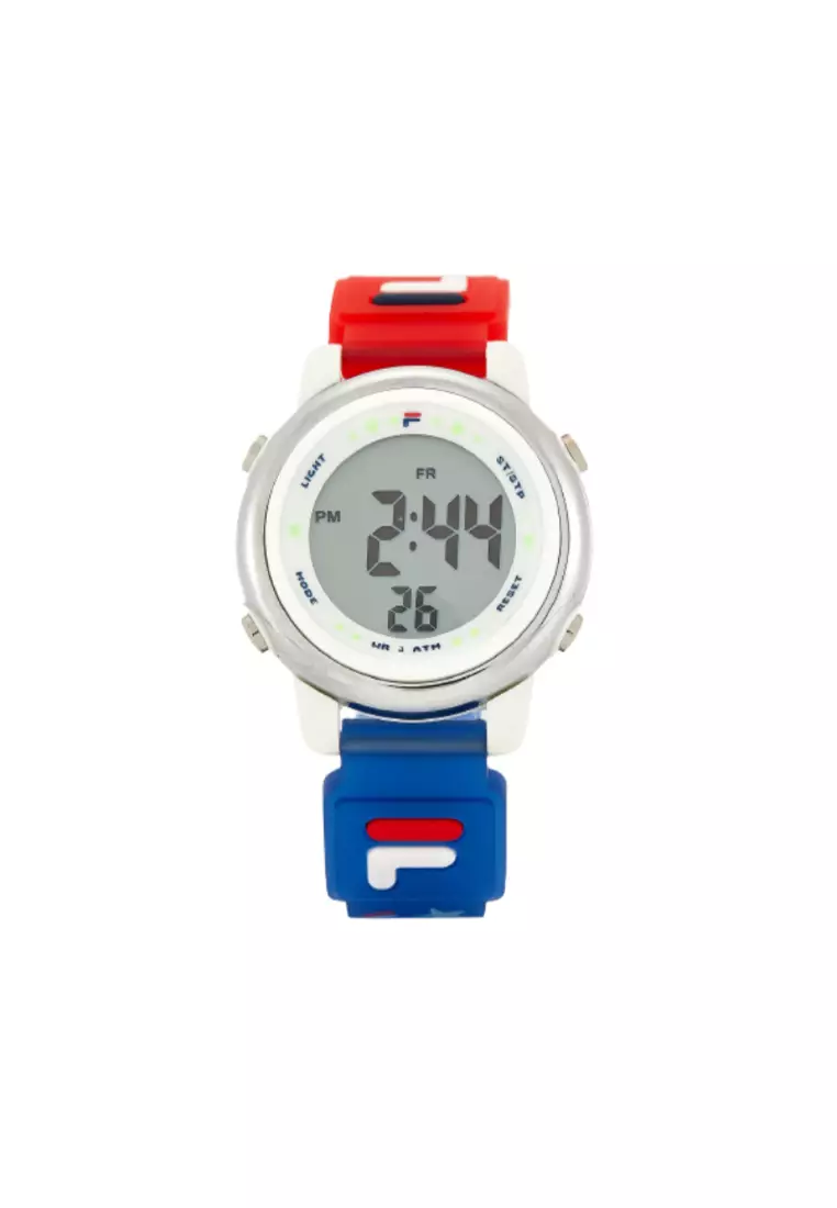 Fila with strap outlet