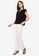 ZALORA WORK black Notch Neck Cap Sleeve Top 5BEC0AA33D2B73GS_4