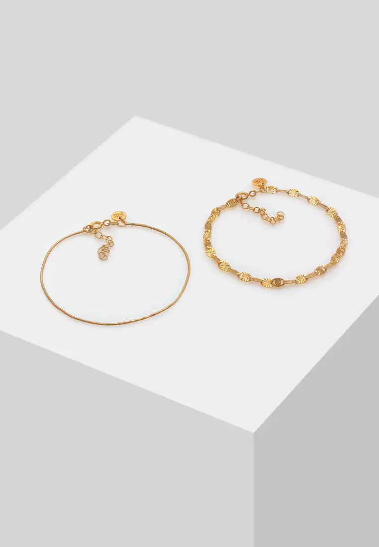 Snake Chain Bracelet Set