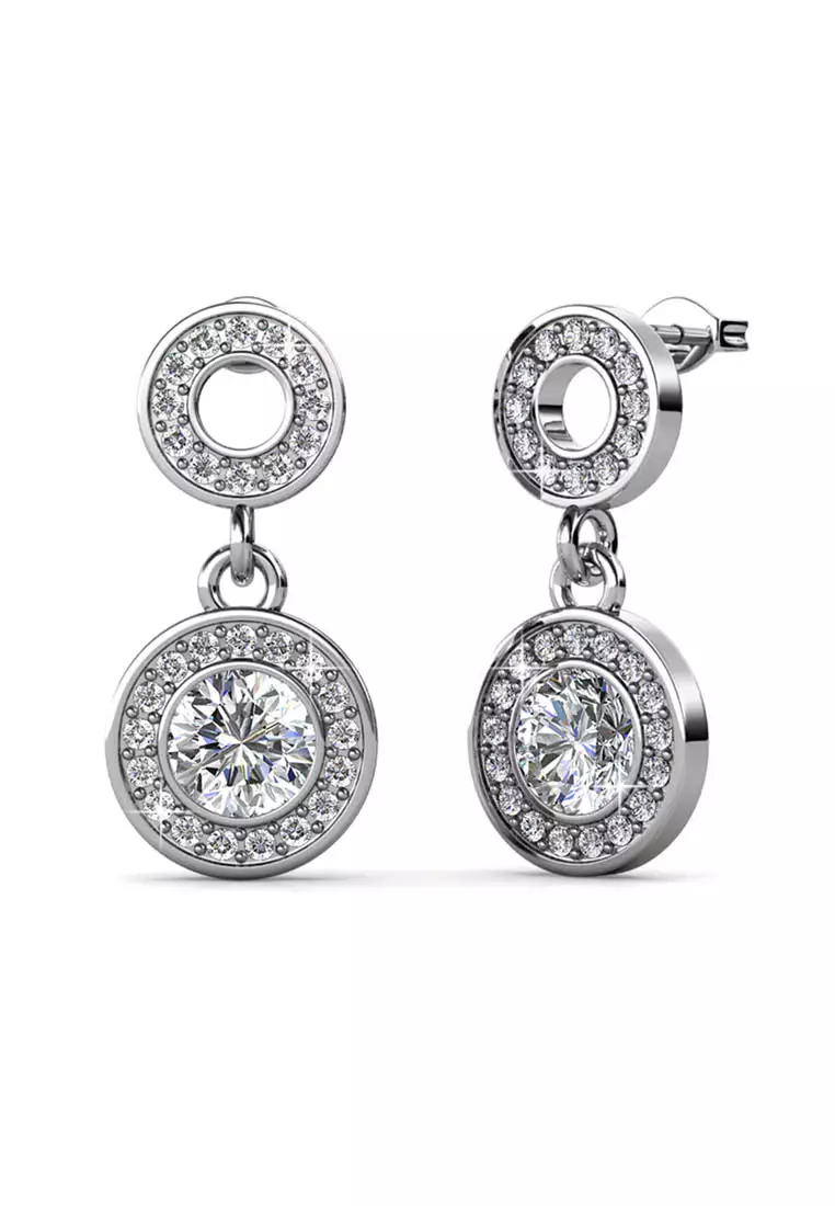 Radiant elegance clearance drop earrings pandora