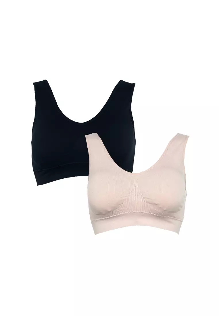 2 In 1 Simply Fidelia Daily Comfort Bra Non Wire Seamless Bra For Women