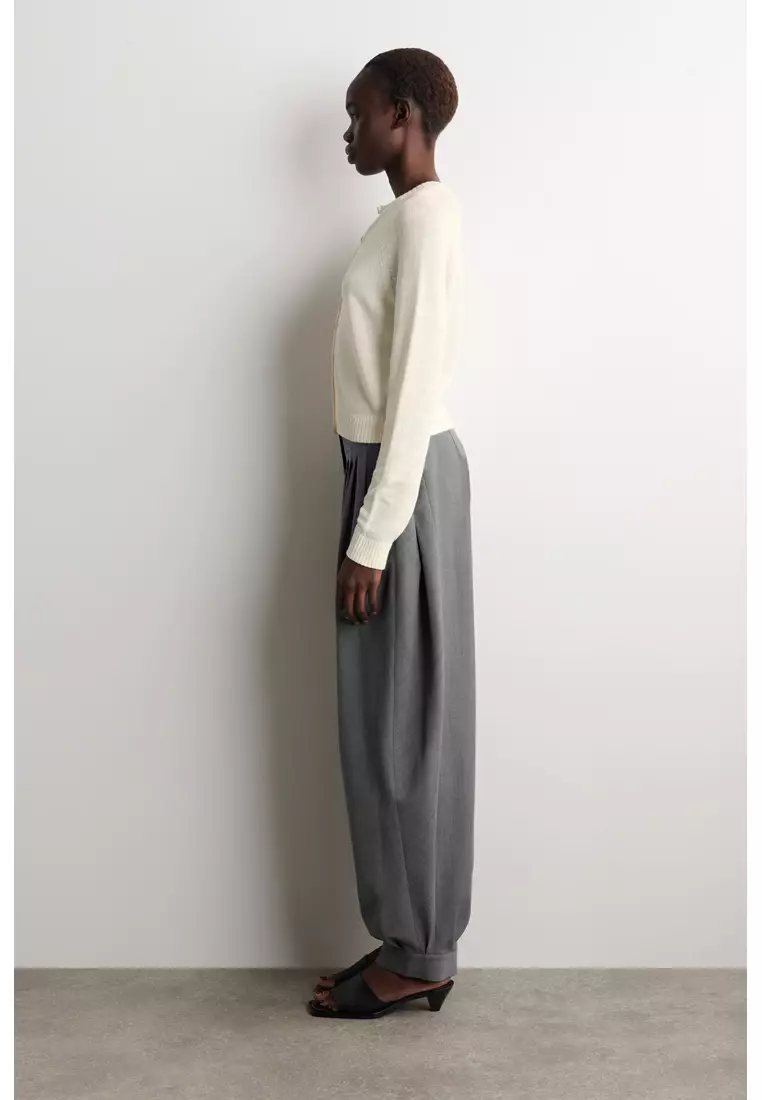 KNITTED LINEN CARDIGAN
