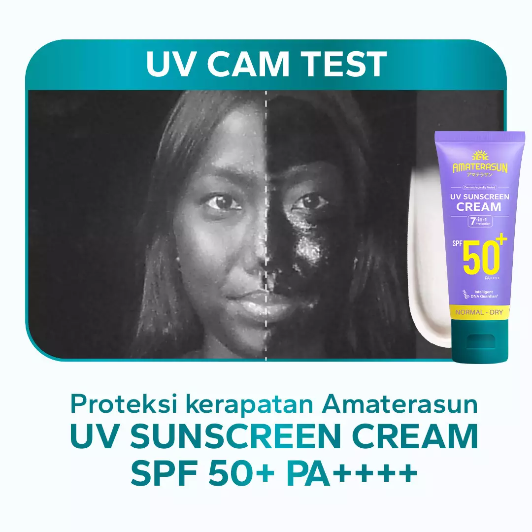 AMATERASUN [REAL SPF Certified] UV Sunscreen Cream SPF 50+ PA++++ 50gr