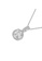 Her Jewellery silver CELÈSTA Moissanite Diamond - Corentin Pendant (925 Silver with 18K White Gold Plating) by Her Jewellery 95D4EAC8BA133EGS_3