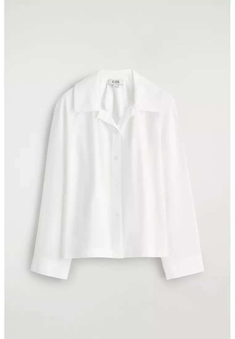 GATHERED PIMA COTTON SHIRT