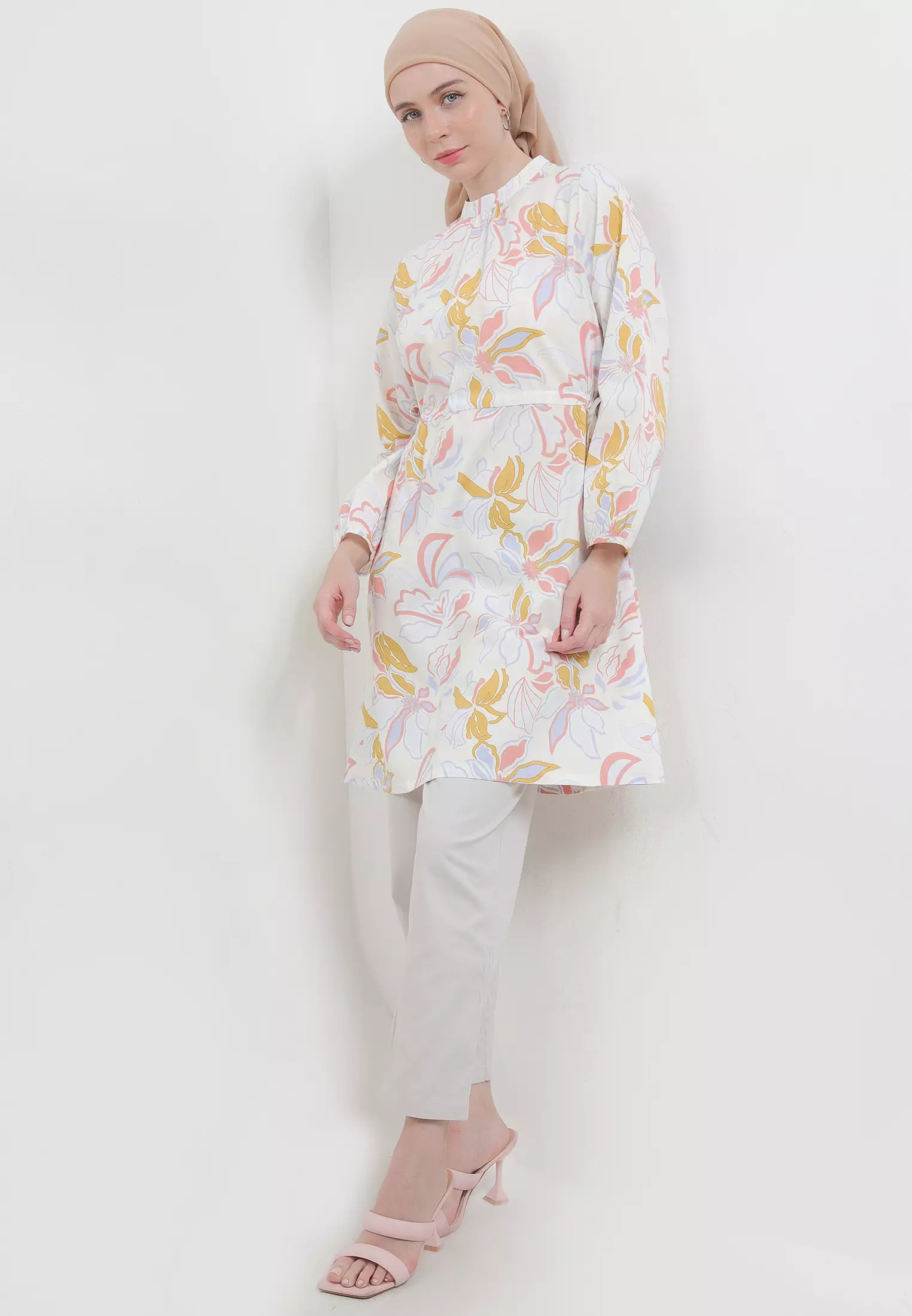 MFMW Izeya Tunik Salem Motif Bunga