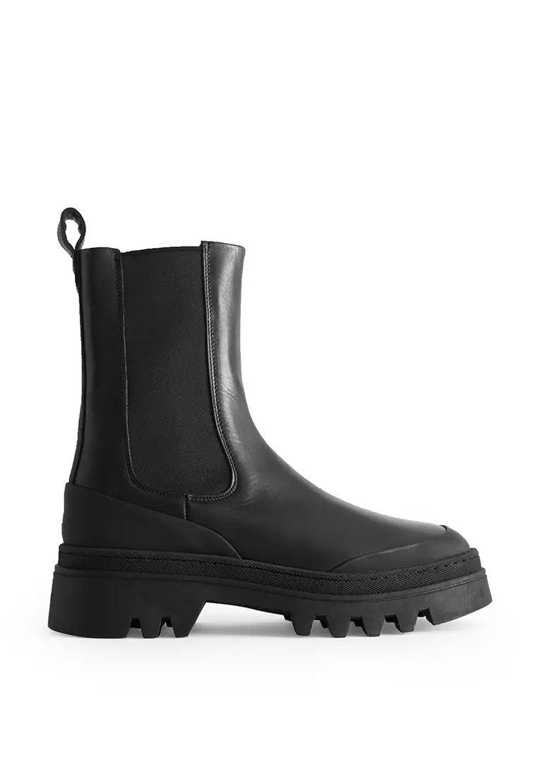 Buy & Other Stories Chunky Chelsea Leather Boots Online ZALORA Malaysia