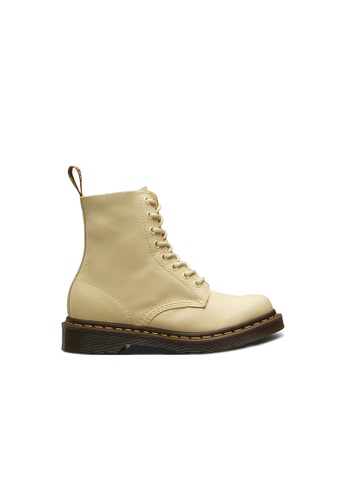 Dr. Martens yellow Dr.Martens 1460 Women Pascal Virginia Leather Boots - Pastel Yellow 2D07FSHADE6B8CGS_1