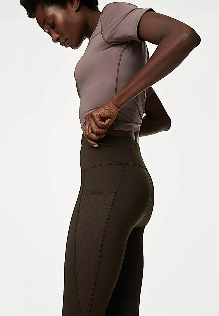 Go Train Mesh High Waisted Gym Leggings