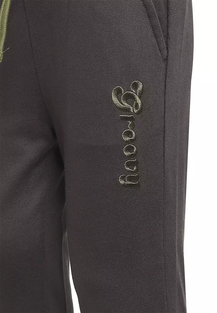 Qna Boy Plookphol Celana Panjang Knitt anak Abu-Abu