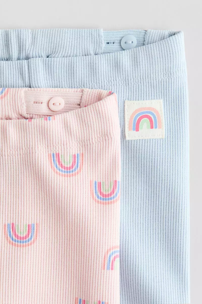 2-pack ribbed cycling shorts