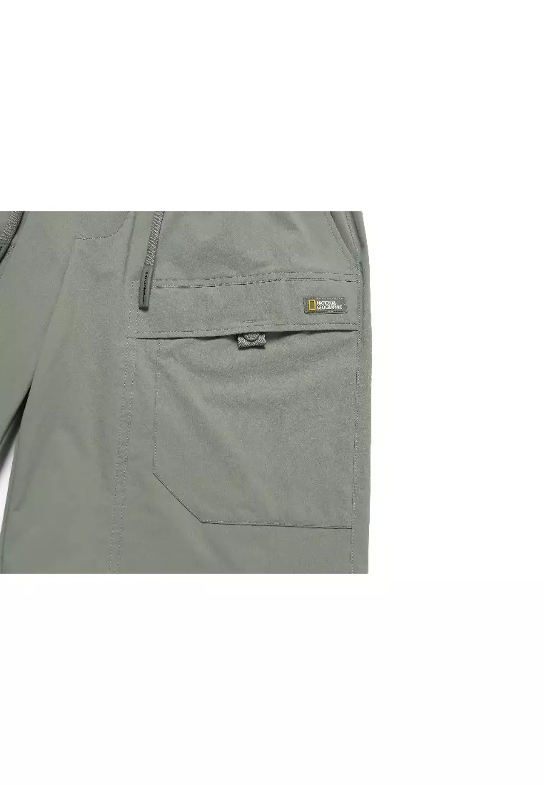 男女同款ADELIE輕便梭織彈性工裝短褲