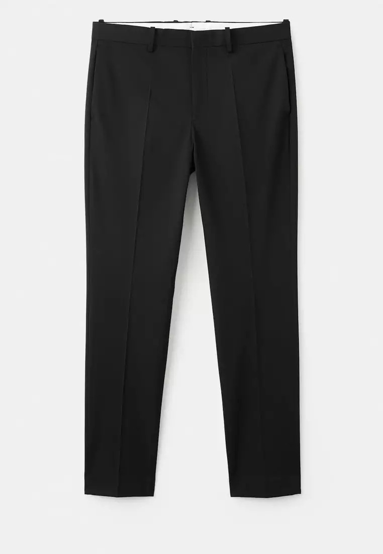 Stretch Fabric Super Slim-Fit Suit Trousers