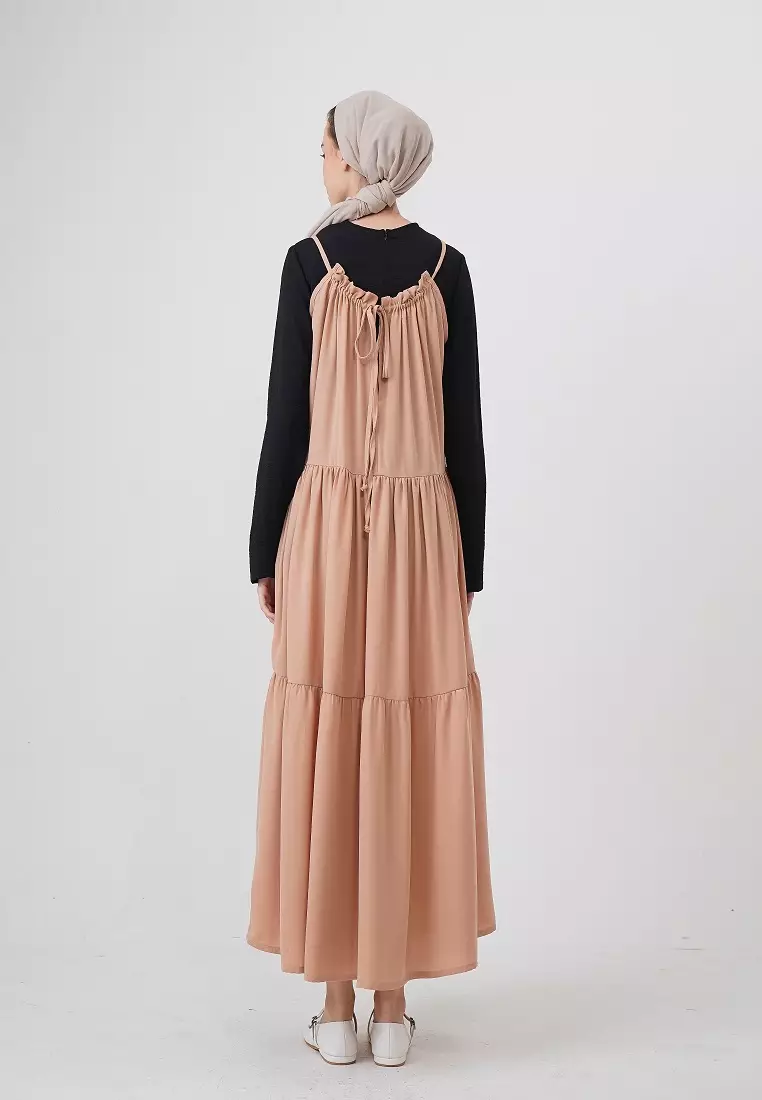 Falisha Overall Dress Cream