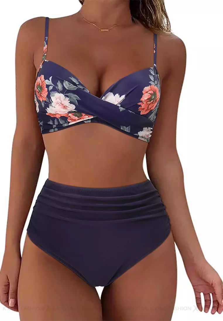(2pcs)Sexy Suspender Bikini Swimsuit