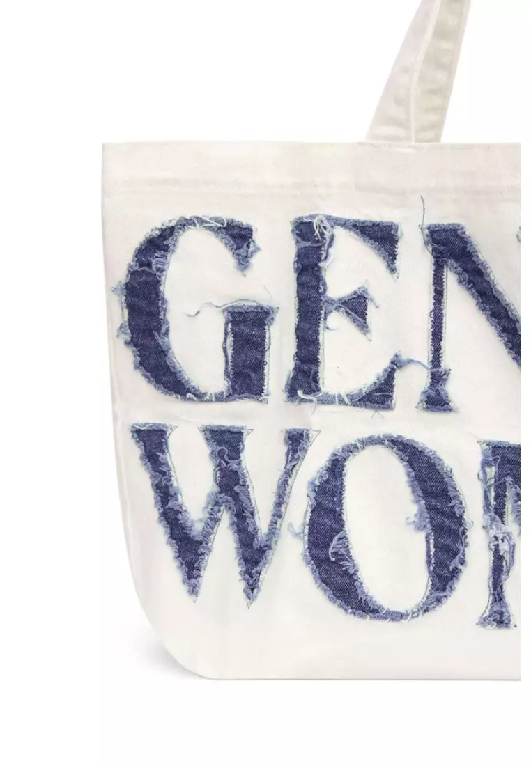 Gentlewoman Denim Tote Bag White