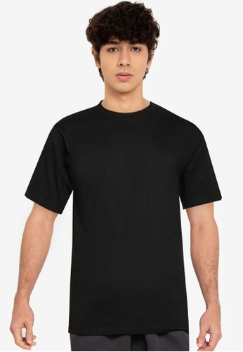 RAGEBLUE black Plain T-Shirt FCEB8AA52EA2FDGS_1