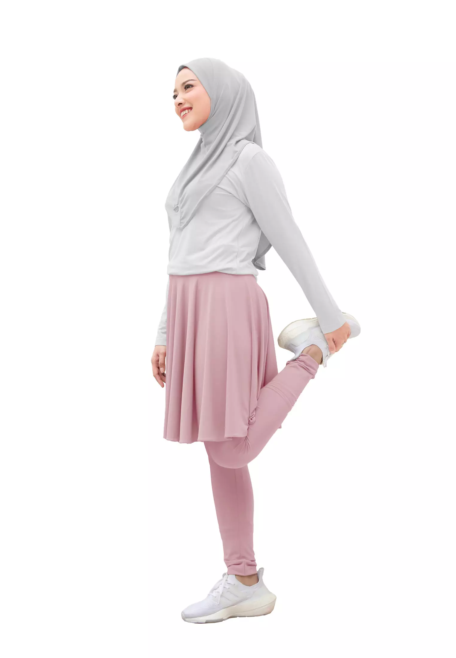 Zelena - Chahra Leggings Skirt | Celana Olahraga Legging Rok Wanita - L