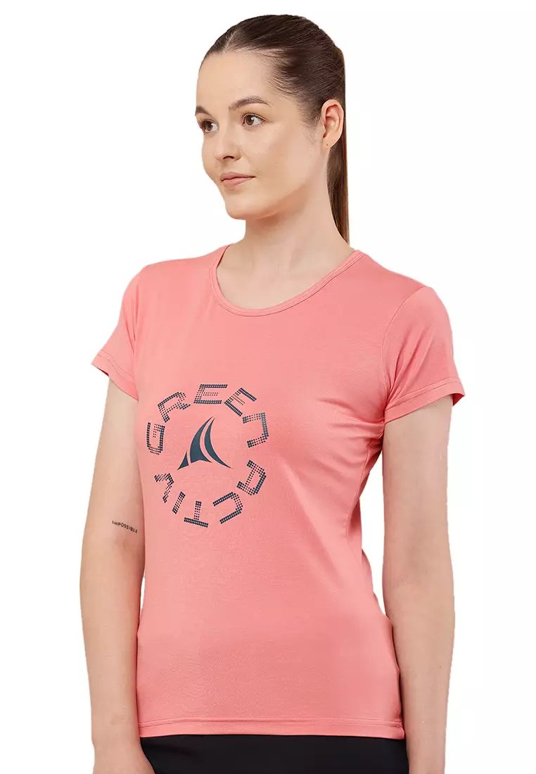Premium Pink Women's Eco-Stretch Bamboo Training T-Shirt