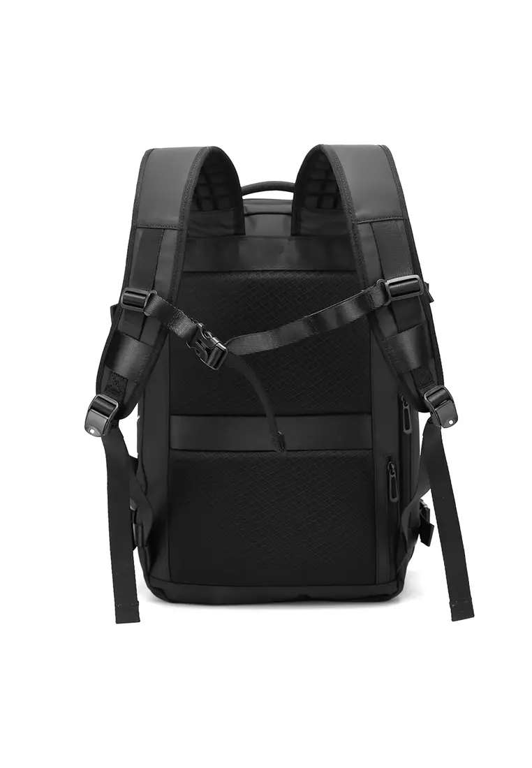 Bange Prime Vacuum Compression Compartment Travel Backpack with Electrical Pump and Intergrated Weight Handle