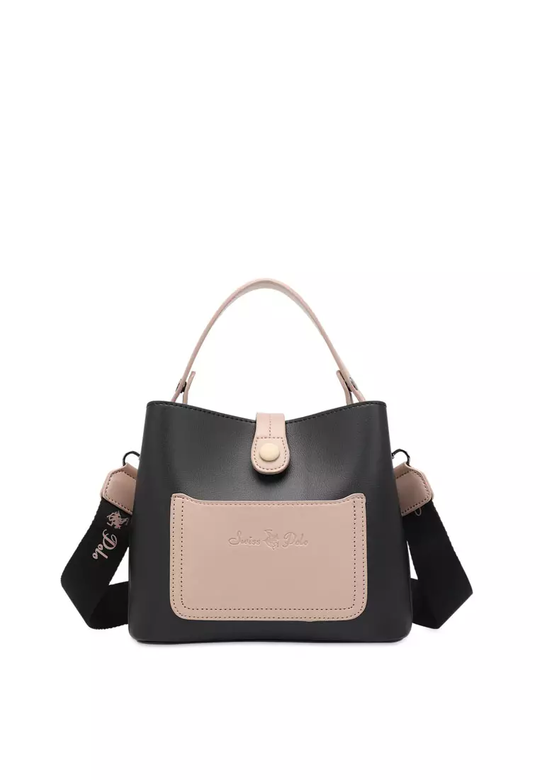 Women's Top Handle Bag / Sling Bag / Crossbody Bag (Tas Selempang / Tas Tangan) - Hitam