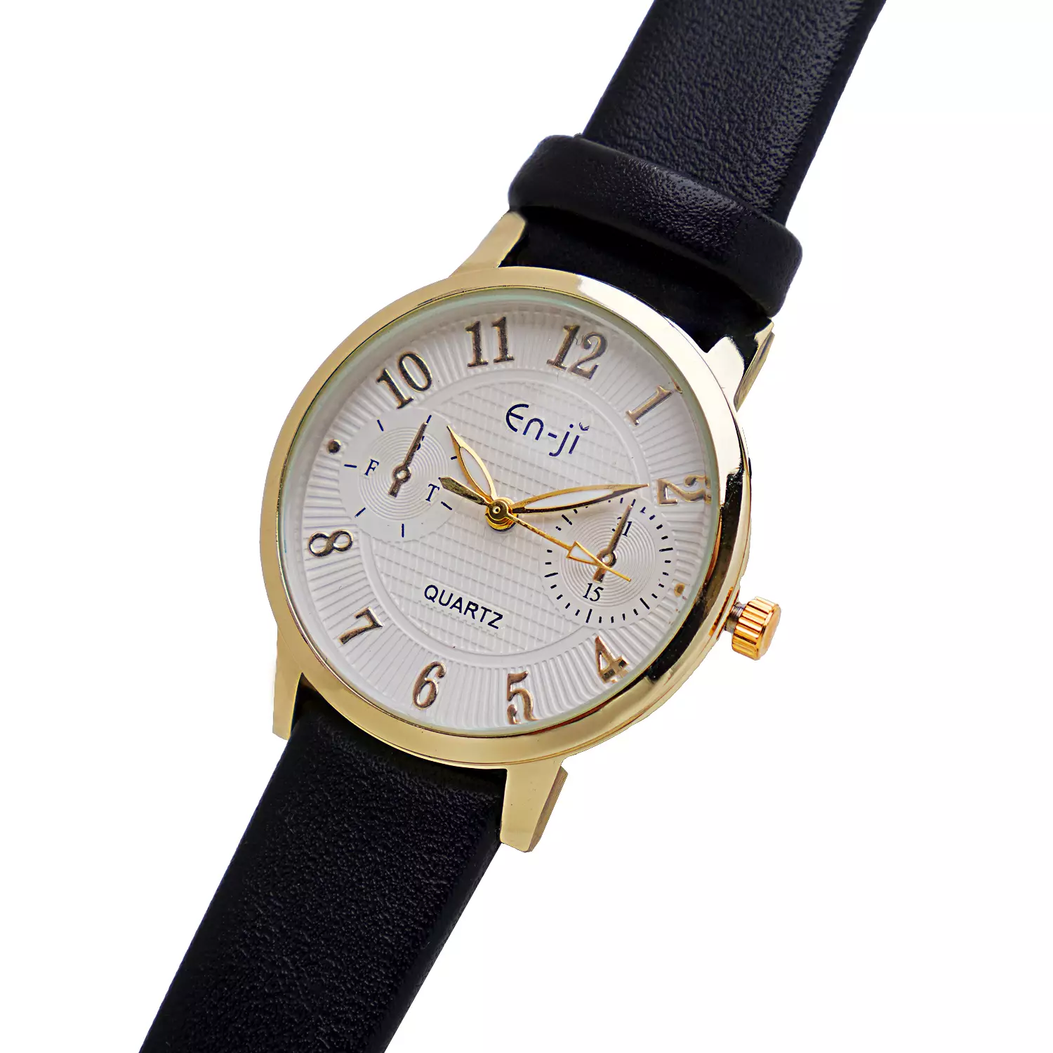 Enji Kuina Jam Tangan Wanita Warna Black (Box Cream)