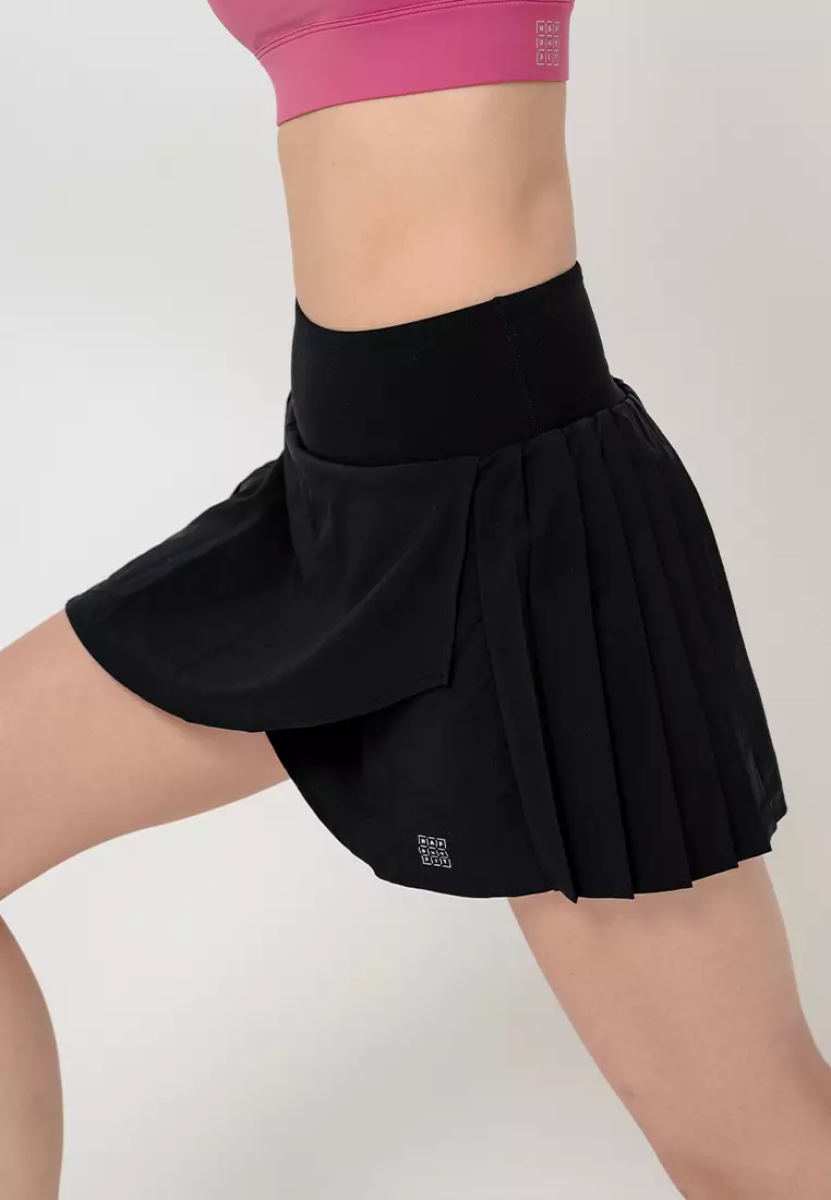 HAPPYFIT BLOOM Tennis Skirt - Black