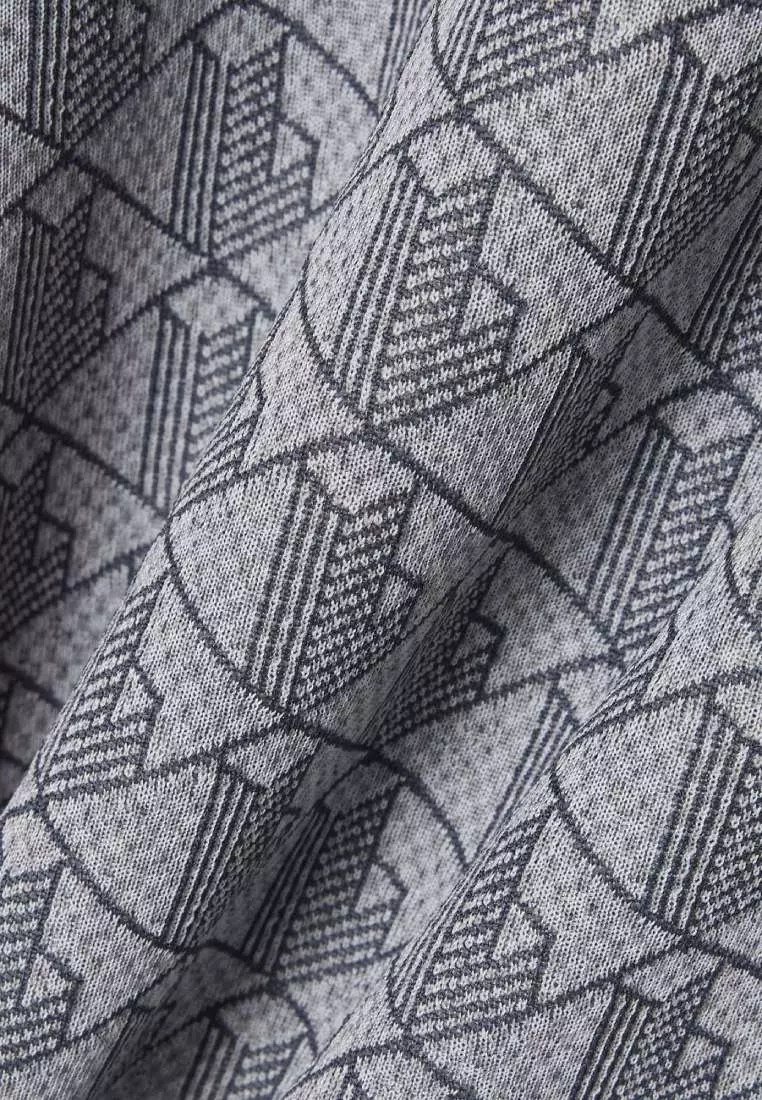 Classic Fit Monogram Jacquard Polo Shirt