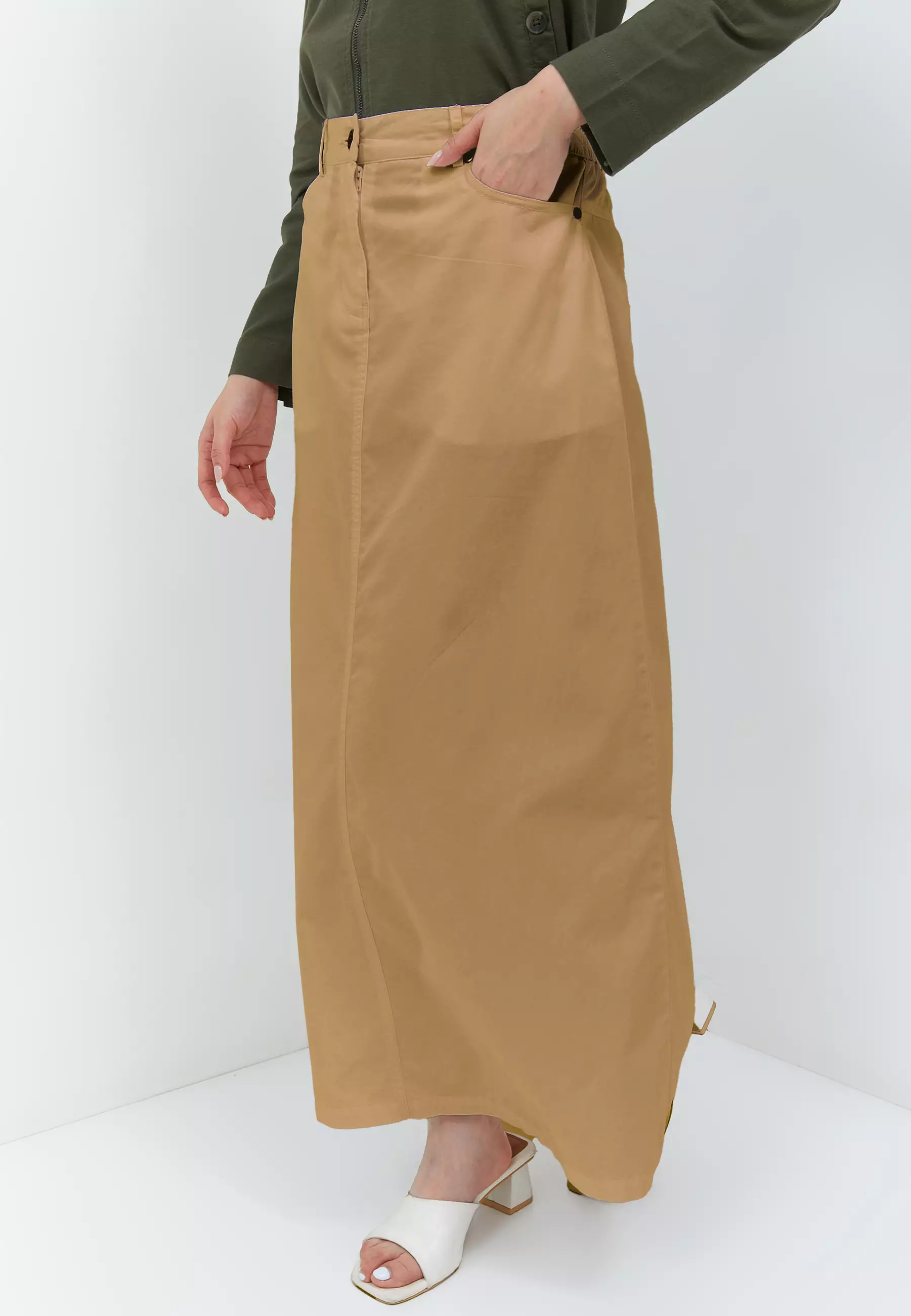 Clarisa Light Brown Skirt (G.21110)