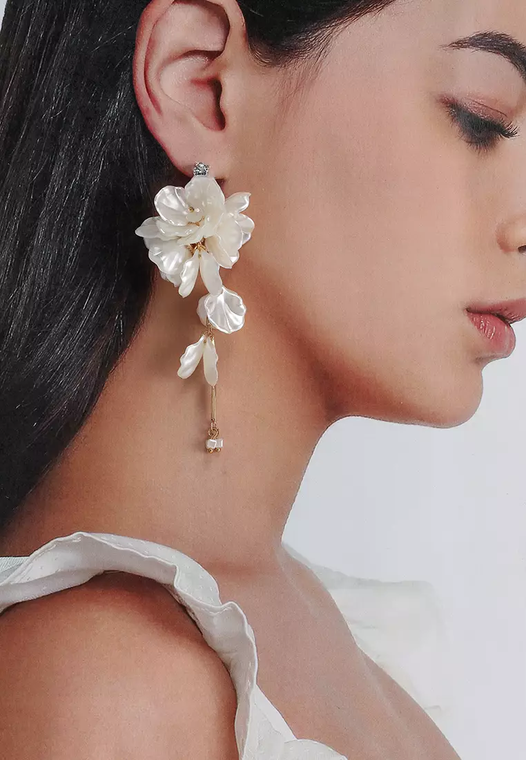 Buy ALDO Chic Floral Chandelier Earrings Online ZALORA Malaysia
