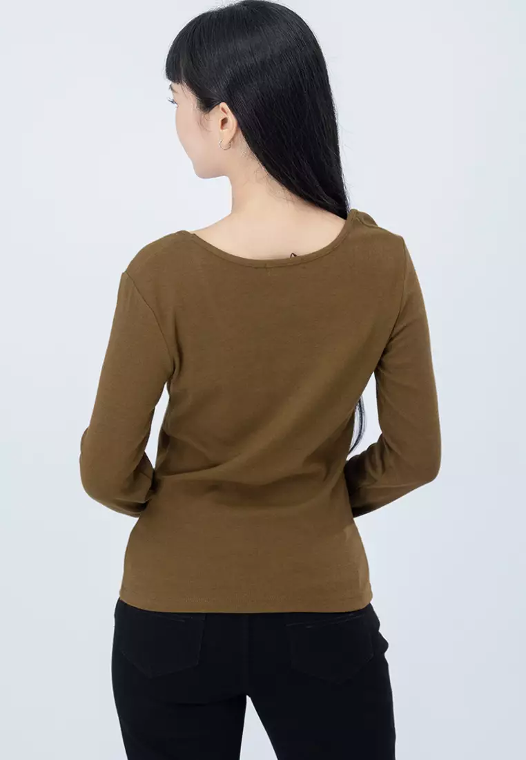 Cotton Long Sleeve Top