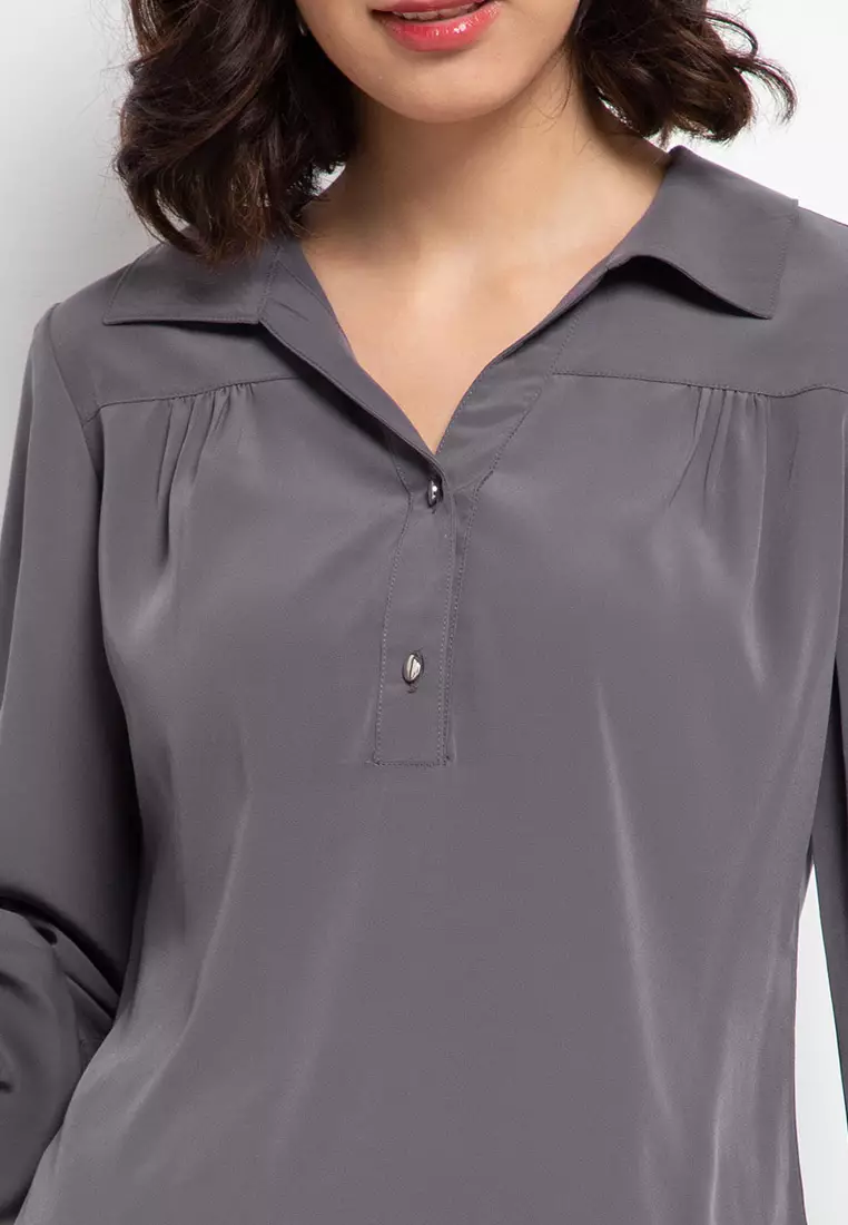 Helga Lounge Top In Grey