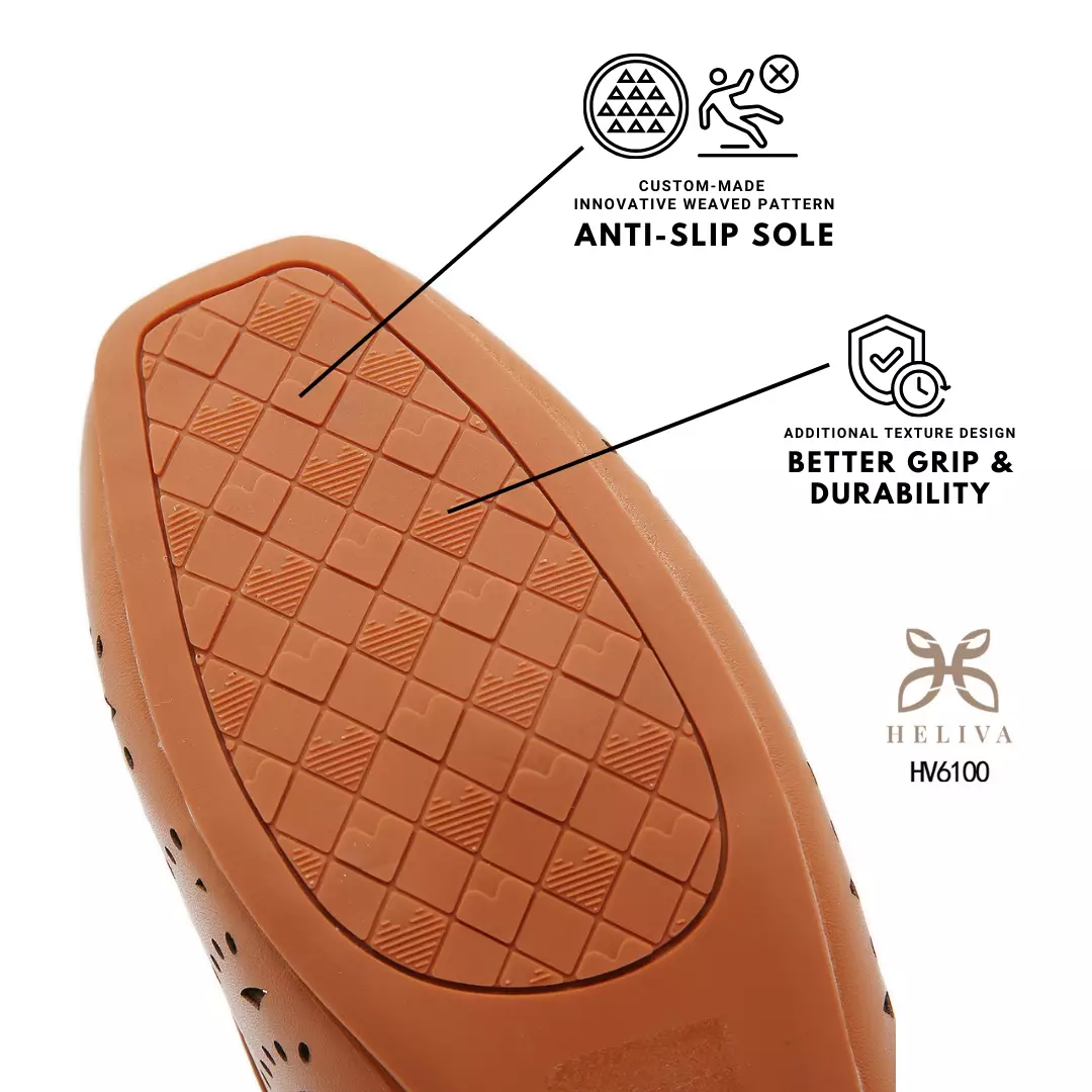 Heliva Lovina Laser-Cut Ballerina Flats with Sweet Bow Accent HV6100