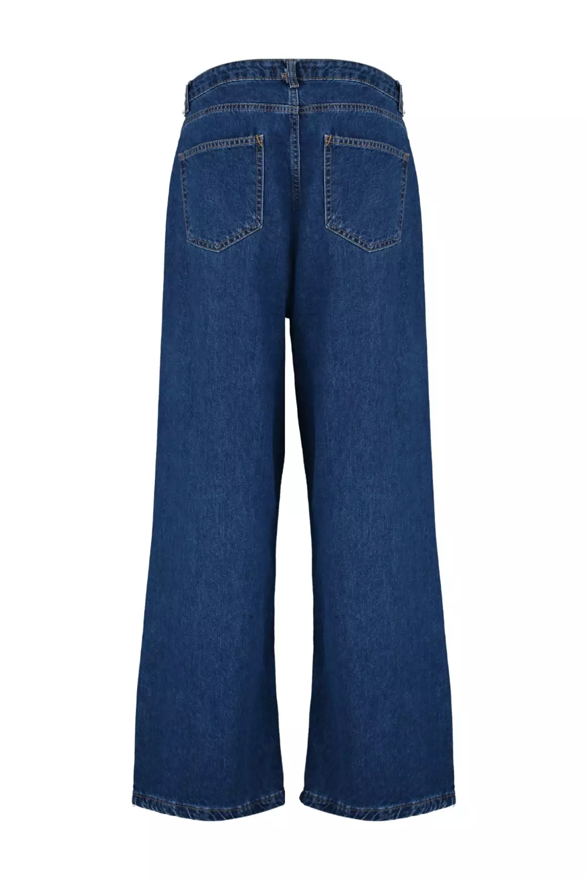 Plus Size High Waist Wide-Cut Jeans