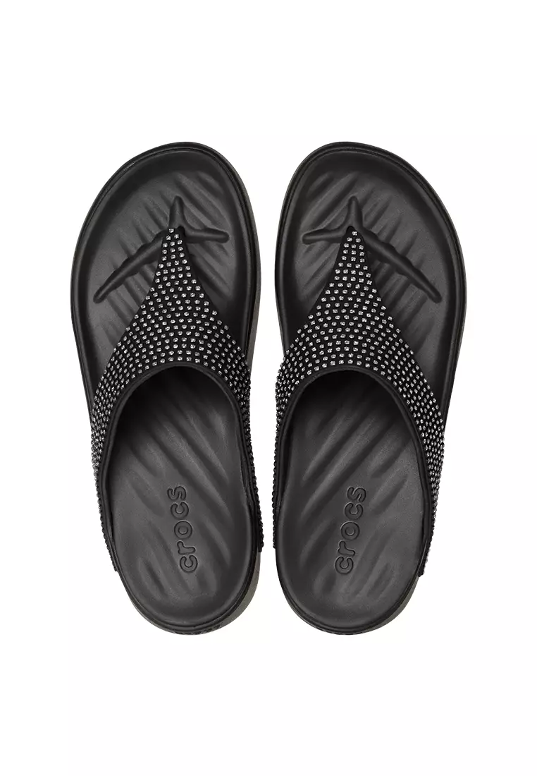 Crocs Women Getaway Gems Triangle Flip Black