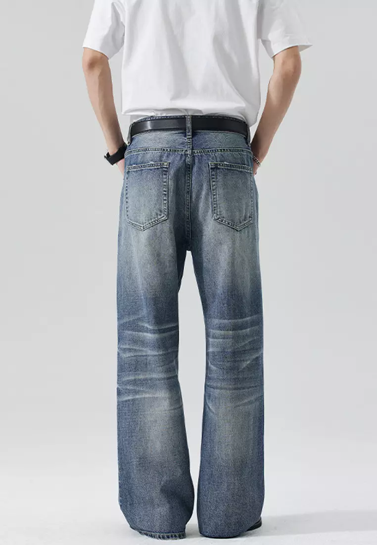 Cat Whisker Wide Leg Jeans LK-K6109