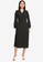 Vero Moda black Saga Long Sleeves Smock Calf Dress C4186AA714F3D8GS_4