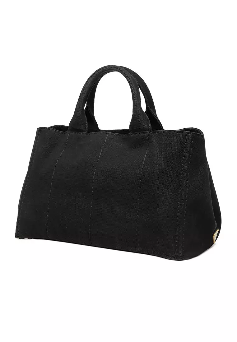 Pre-Loved Prada Canvas Canapa Logo Tote