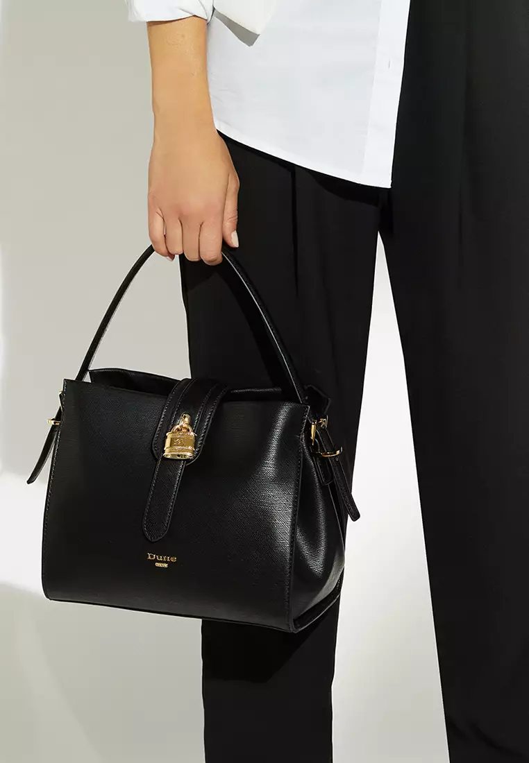 Buy Dune London Daytona Medium Padlock Grab Bag Black 2024 Online
