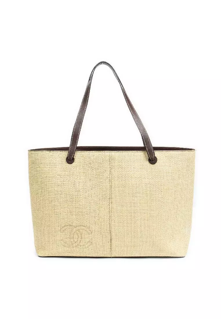 Raffia tote store