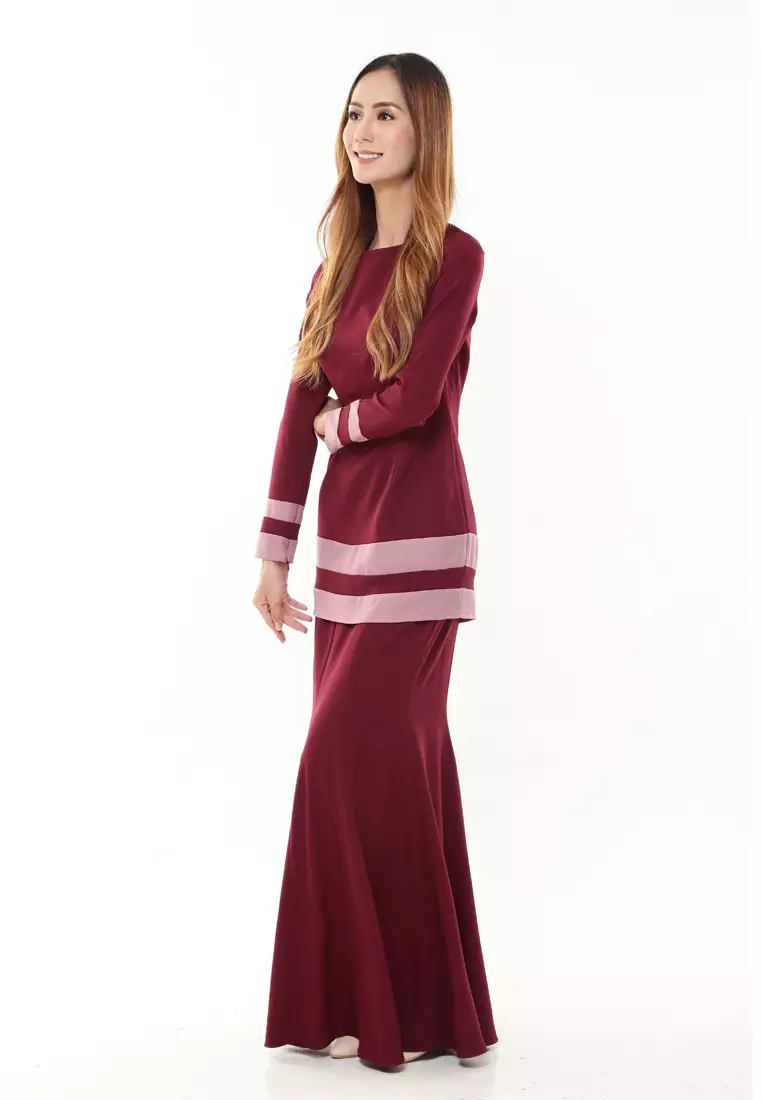 Alicia Kurung Modern in Maroon
