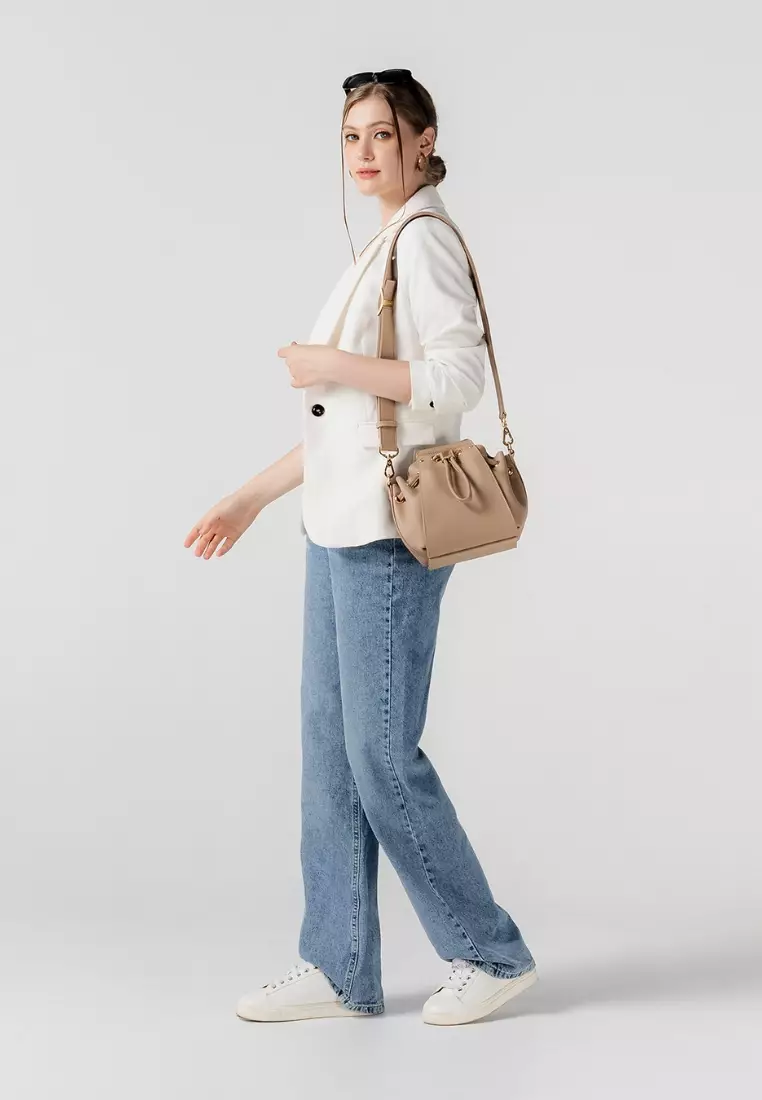 Esbucket Mini Bucket Bag - Light Mocha