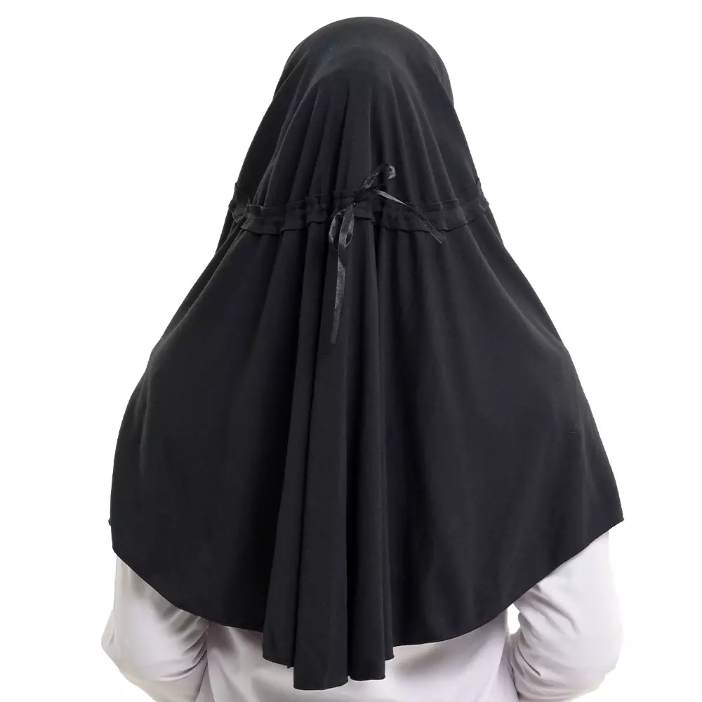 Rabbani - Kerudung Sekolah Instan Innova Lx - Black M (New)