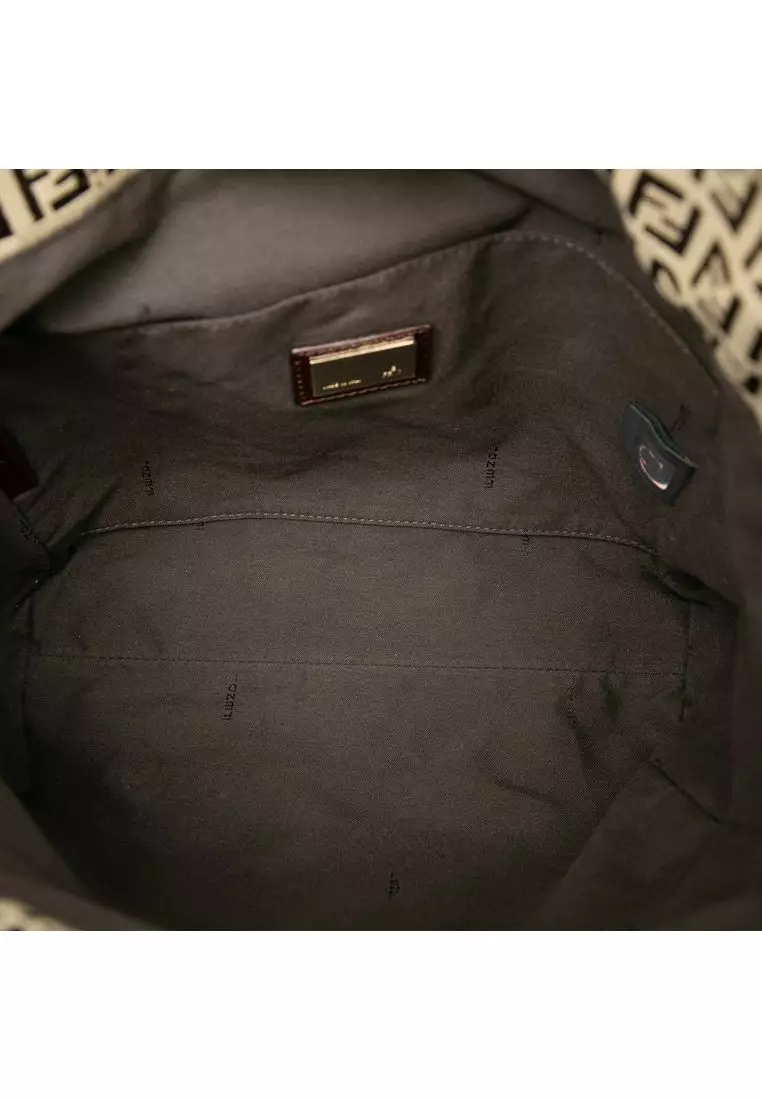 Pre-Loved Fendi Zucchino Canvas Tote
