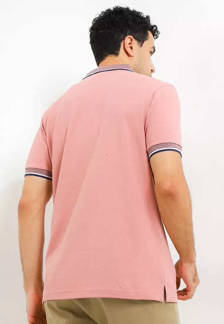 Mailer Stripe Flatknit Polo Shirt