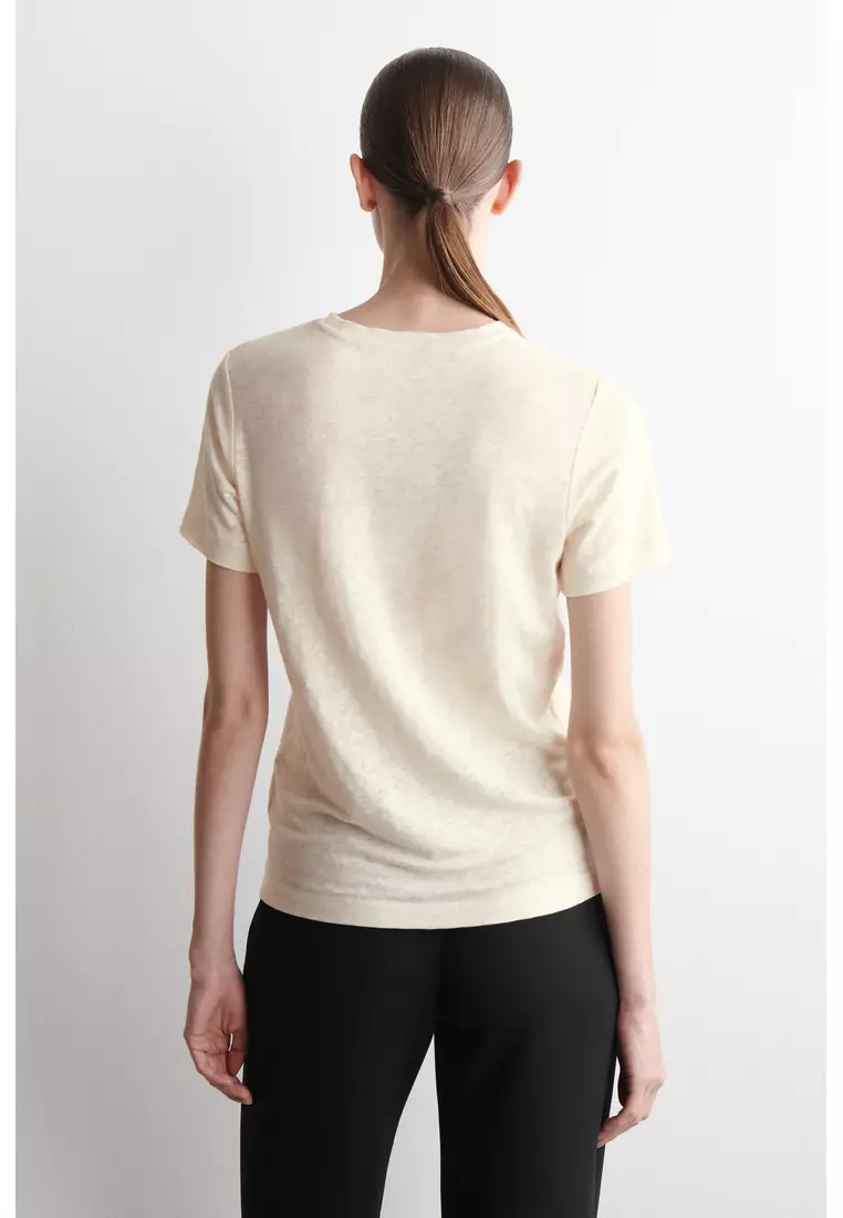 CREW-NECK LINEN T-SHIRT